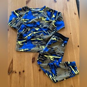 Burton Lightweight Base Layer Set | 3T | blue/yellow mountains